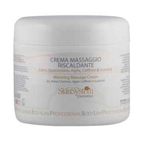Crema massaggio riscaldante Edera - Ippocastano - Alghe -Caffeina - Guaranà SkinSystem 1010020028 - Vaso 500ml