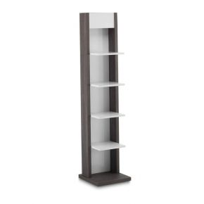 Solid wood display unit Expo W4 with plastic rear with 4 shelves Dimensions: 42x42x184 cm
