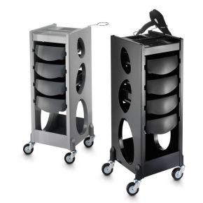 Cart with side drawers