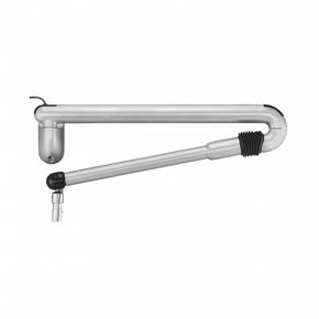 Articulated wall arm in cast aluminium