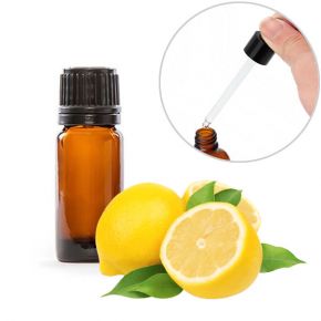Olio essenziale puro al limone in boccetta da 10ml con contagocce