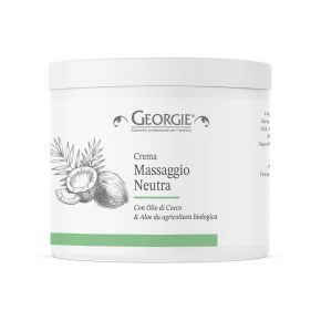 Neutral massage cream Georgie ideal as a base to be mixed with the chosen synergy 500ml