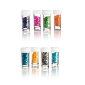 Pagliuzze per unghie per la nail art confezione 8 colori