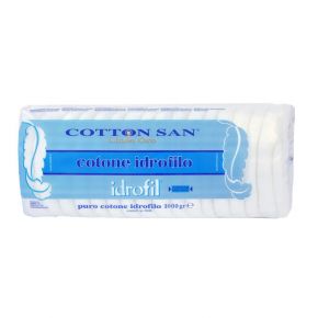 Cotone idrofilo per uso medicale e dermatologico alta qualità - Cotton San confezione da 1 kg