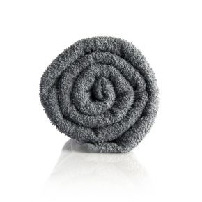 Asciugamano 50x90cm *candeggiabile* in spugna 100% Cotone - Confezione 12 asciugamani grigio scuro