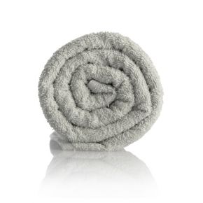 Asciugamano 50x90cm *candeggiabile* in spugna 100% Cotone - Confezione 12 asciugamani grigi