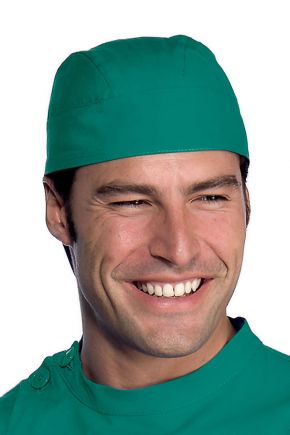 Bandana 100% cotone regolabile taglia unica colore verde chirurgico cod. RE124004