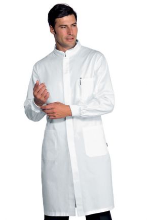 Camice Lungo con polso in maglia chiuso da bottoni 100% cotone colore bianco cod. RE060400P