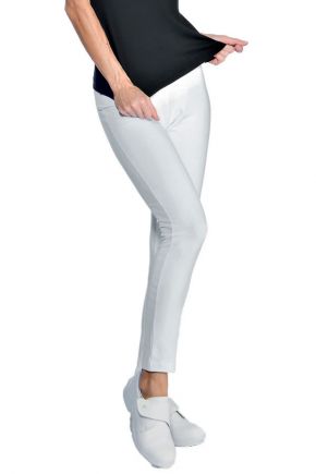 Legging lungo donna 97% cotone - 3% spandex colore bianco cod. RE024610