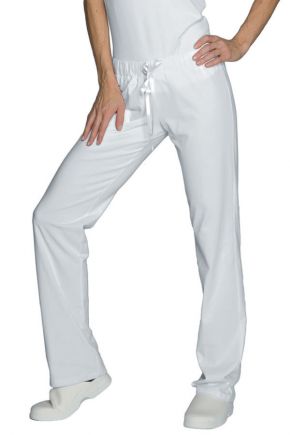 Panta jersey Donna bianco 97% cotone