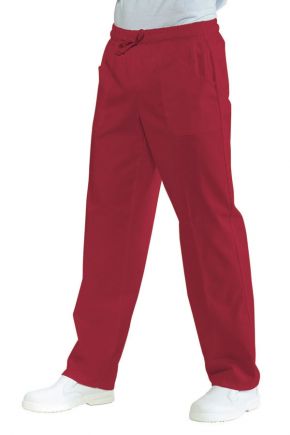 Pantalone Unisex con elastico 65% polyester - 35% cotone colore vermiglio cod. RE044703