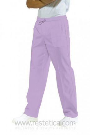 Pantalone Unisex con elastico 100% cotone colore lilla cod. RE044427