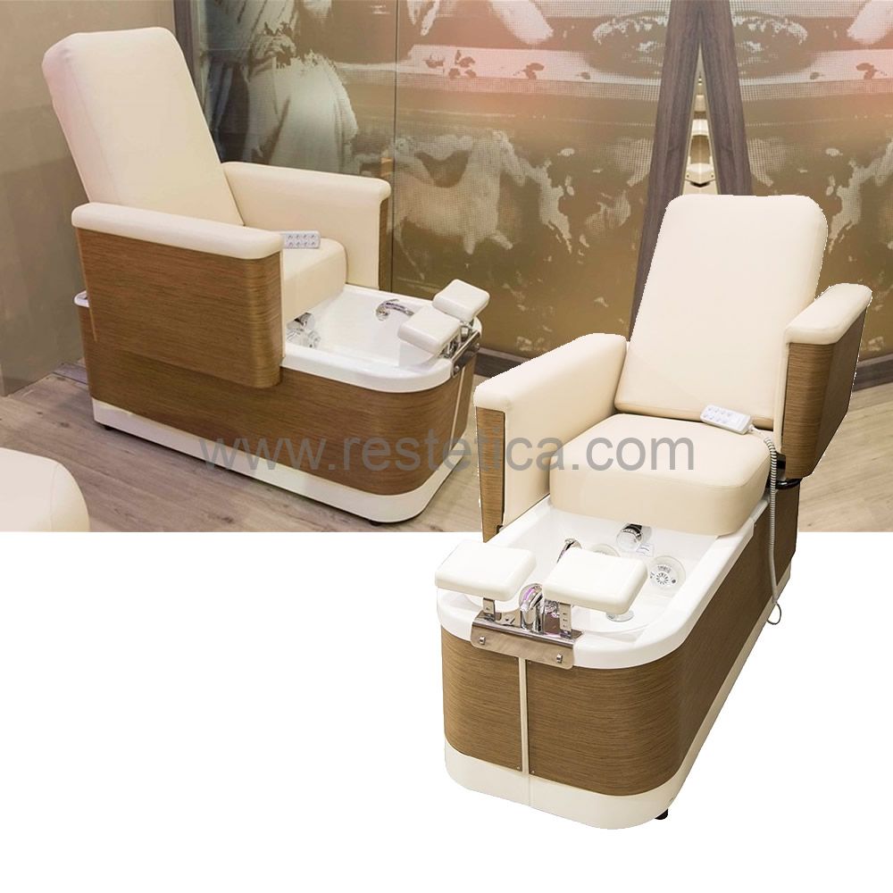 Synthetic leather pedicure spa chair - FOOT DREAM LUXURY - NILO