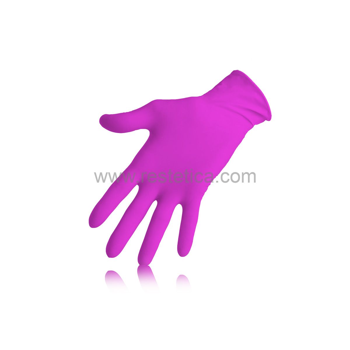 Categories :: MONOUSO e TNT :: Guanti e mascherine :: Disposable gloves in  magenta color in nitrile and without talc - Size M box 100PCS